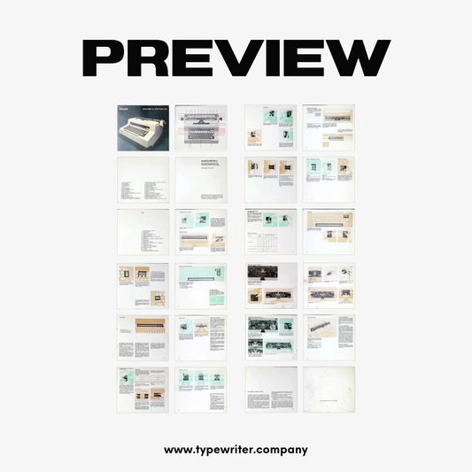 Instruction Manual for Vintage Typewriter Olivetti Editor 3 / 3C, PDF in Spanish - ElGranero Typewriter.Company