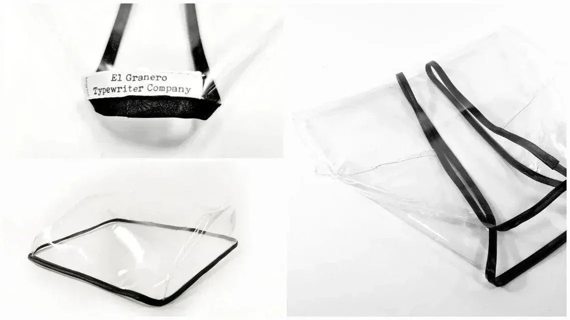 MEDIUM Typewriter Dust Cover for Olivetti Studio 46 (42), Transparent - ElGranero Typewriter.Company