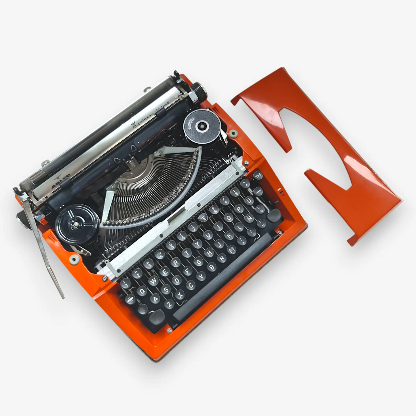 Adler Contessa DeLuxe Typewriter, Portable Vintage QWERTY Typewriter - ElGranero Typewriter.Company