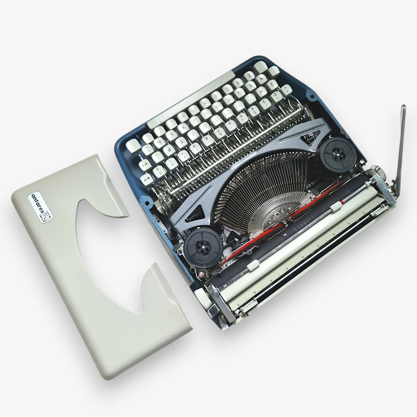 Antares Compact Typewriter, QWERTY working vintage typewriter ElGranero Typewriter.Company