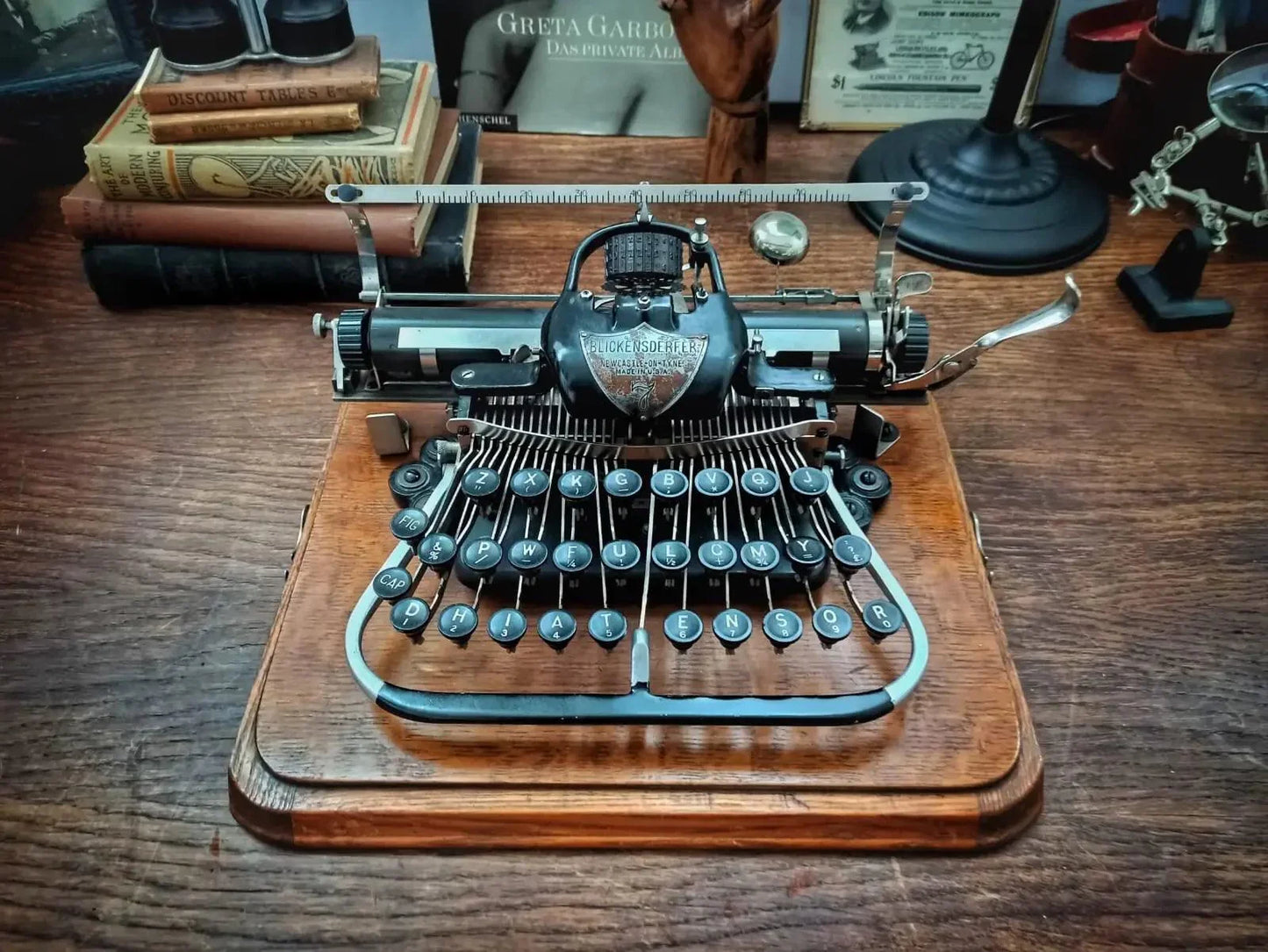 SOLD! Blickensderfer Nº7, 1900 Antique Rare Typewriter, Restored - ElGranero Typewriter.Company