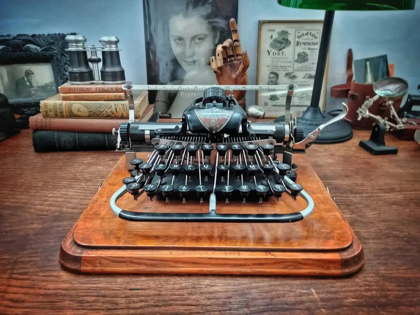 SOLD! Blickensderfer Nº7, 1900 Antique Rare Typewriter, Restored - ElGranero Typewriter.Company