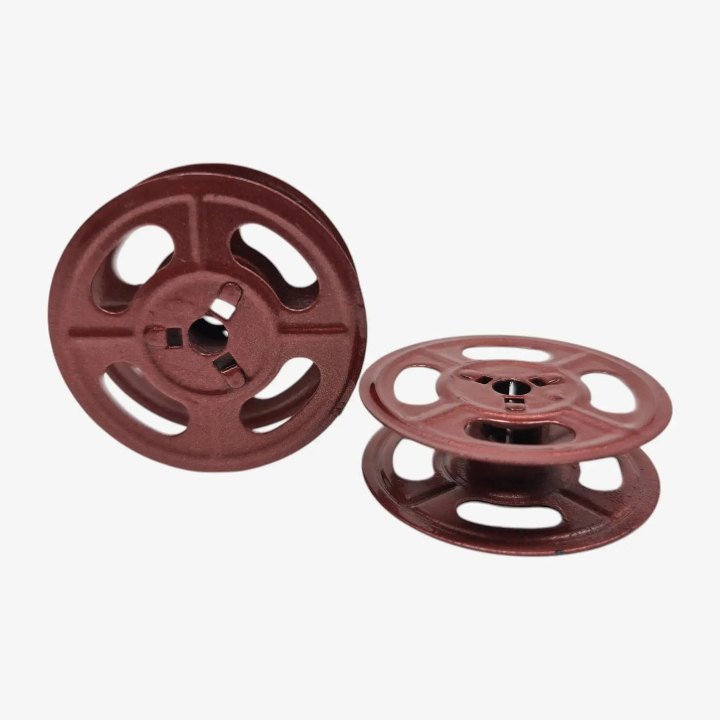 Burgundy Metal Universal Ribbon Spools for Typewriters El Granero Typewriter.Company