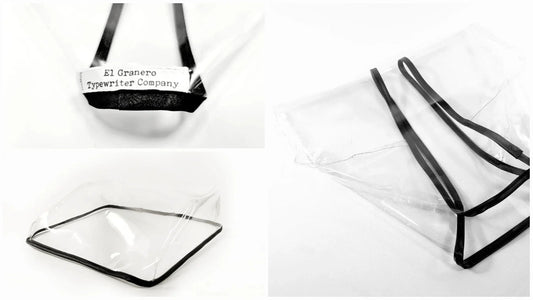 CUSTOM Large Typewriter Dust Cover, Transparent Vinyl PVC - ElGranero Typewriter.Company