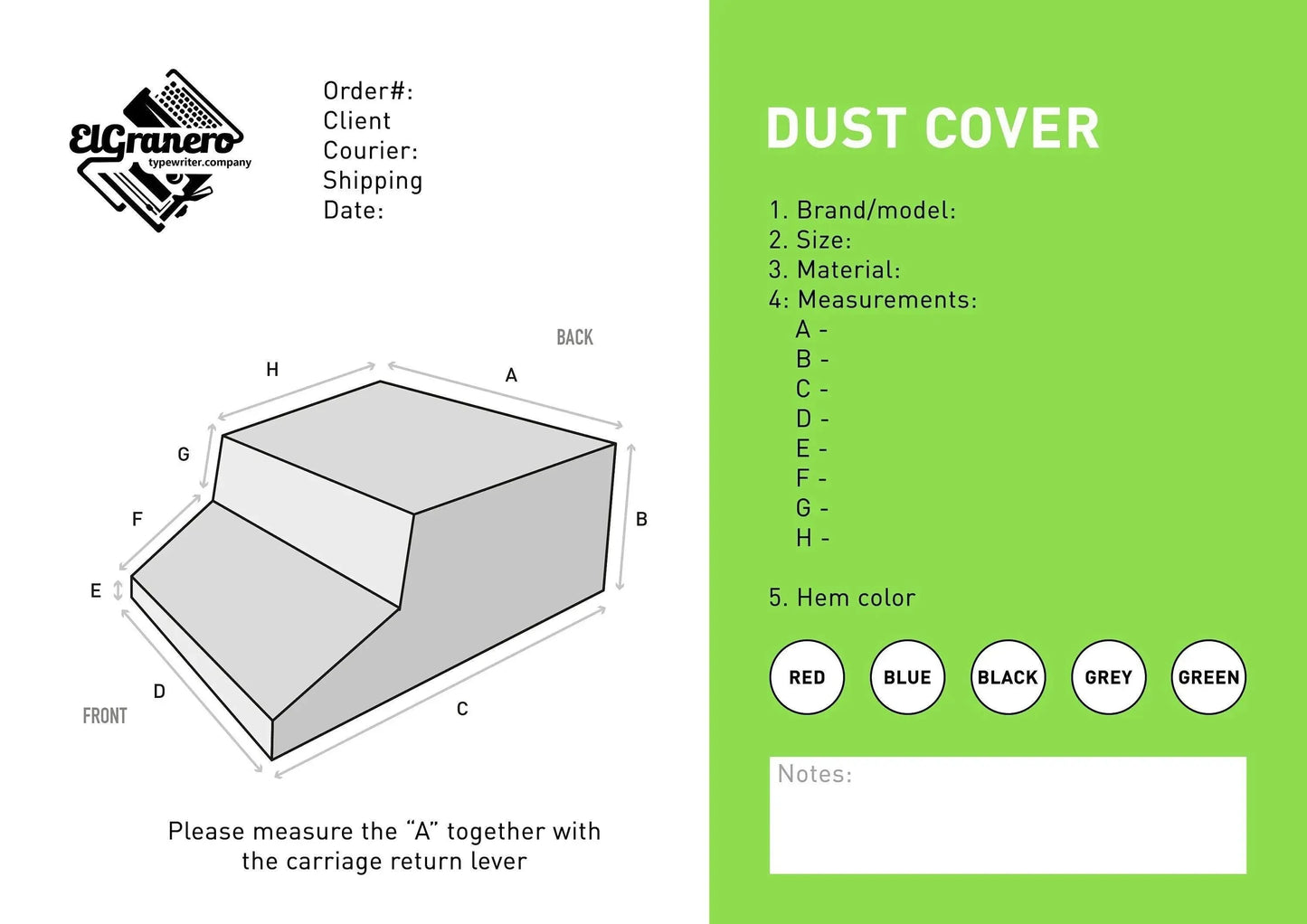 CUSTOM Extra Large Typewriter Dust Cover, Transparent Vinyl PVC - ElGranero Typewriter.Company