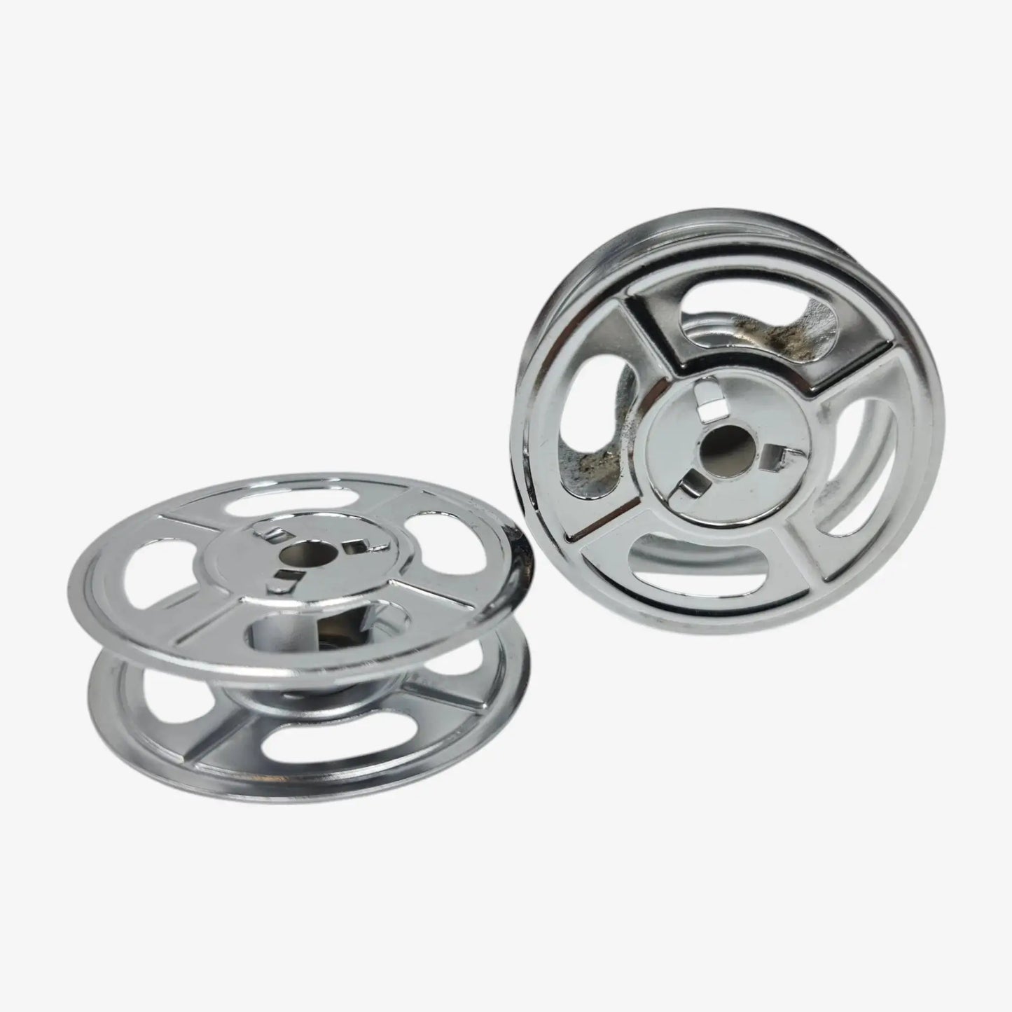 Chrome-Plated Silver Metal Ribbon Spools for Hermes Typewriters (Copy) El Granero Typewriter.Company