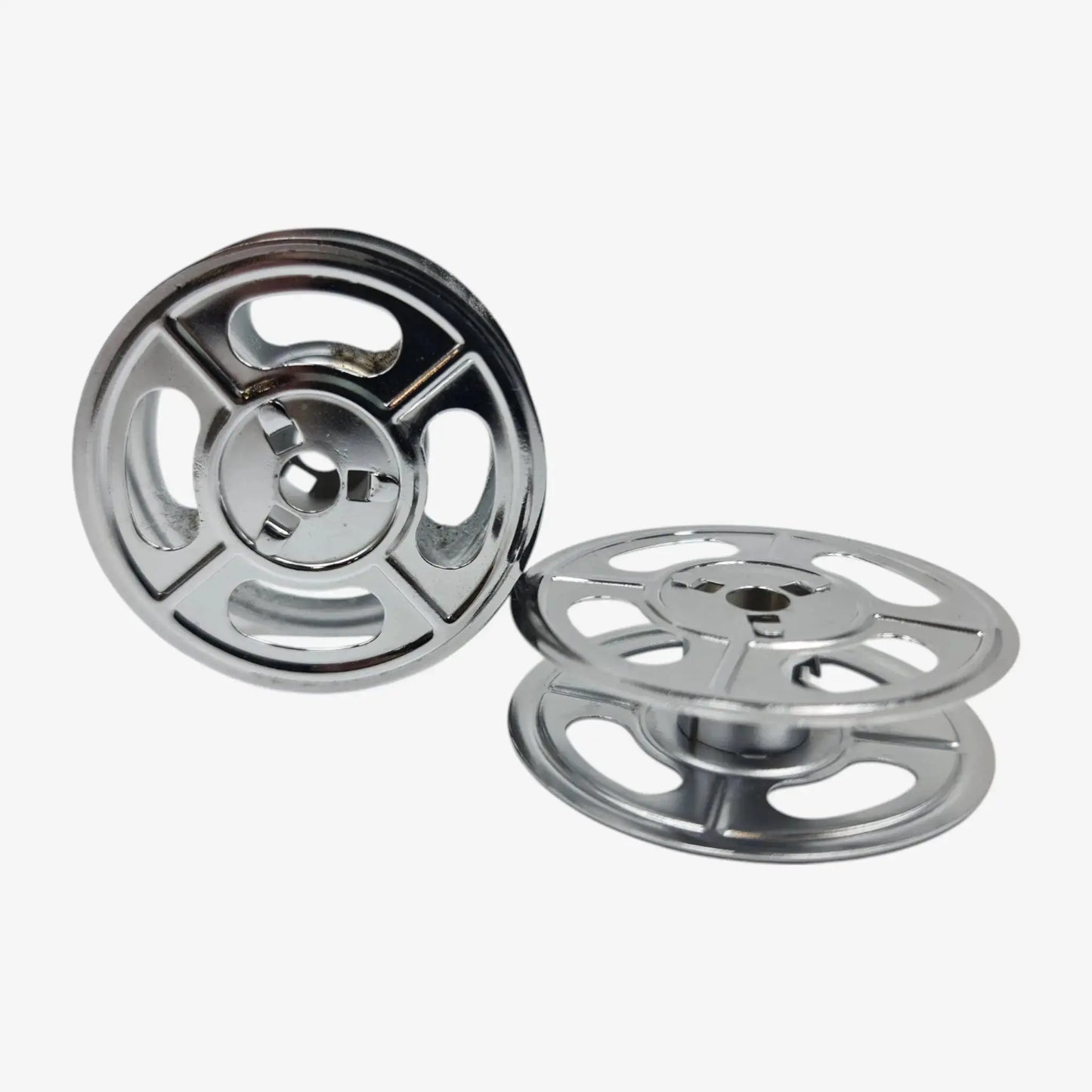 Chrome-Plated Silver Metal Ribbon Spools for Hermes Typewriters (Copy) El Granero Typewriter.Company