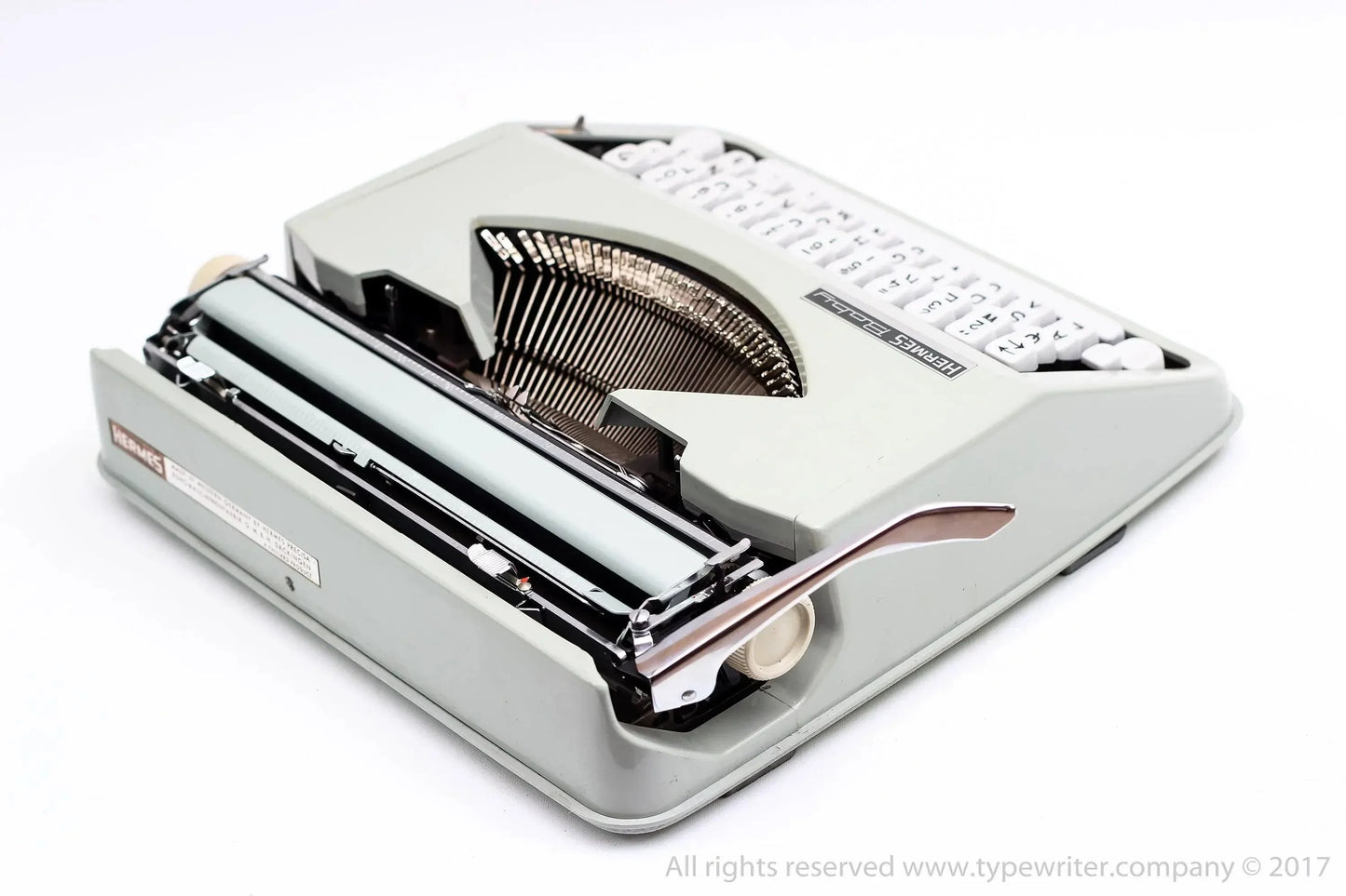 Cursive Font! Hermes Baby, Vintage Manual Typewriter, Restored - ElGranero Typewriter.Company