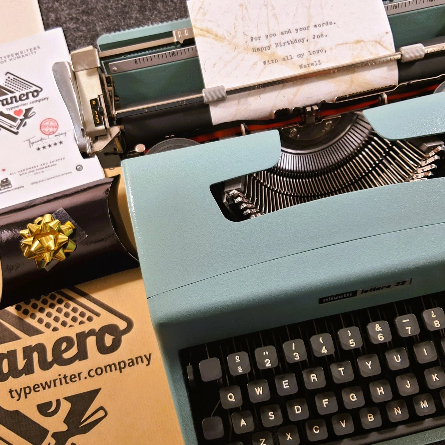Gift Wrapping & Personal Touches  ElGranero Typewriter.Company