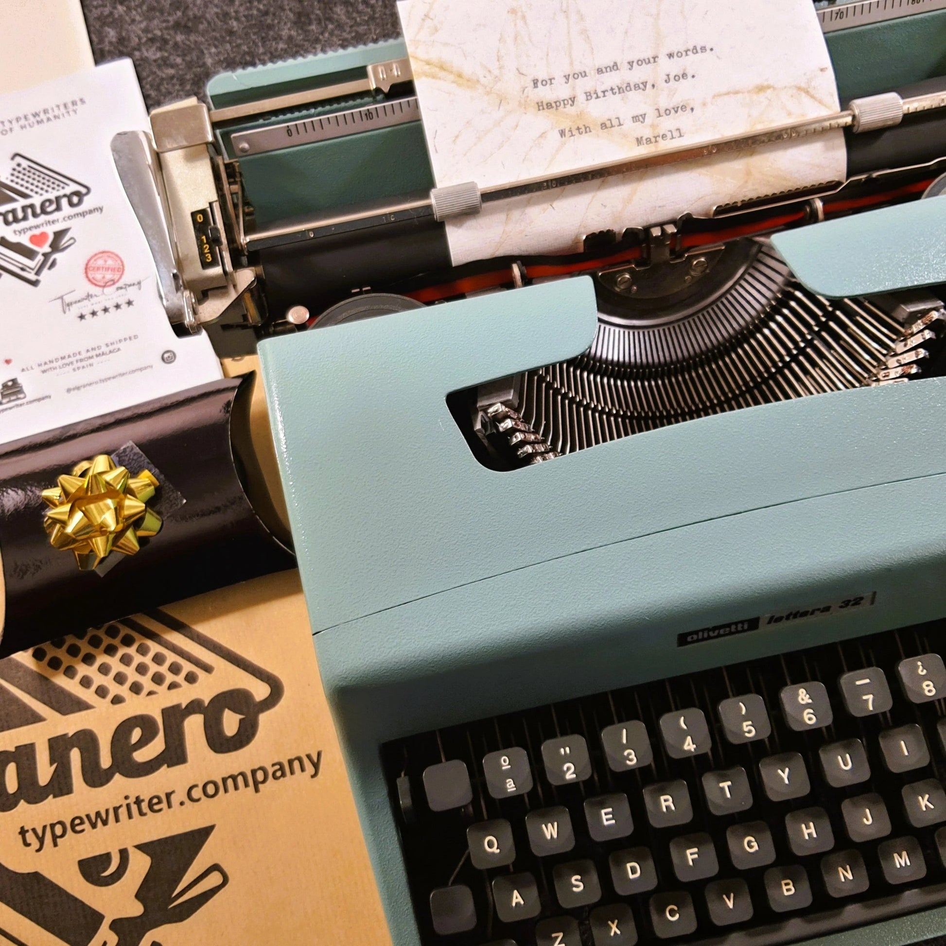 Gift Wrapping & Personal Touches  ElGranero Typewriter.Company