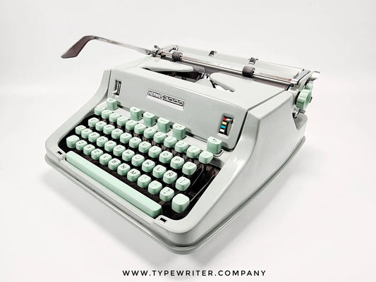 SOLD! Hermes 3000 Typewriter, Vintage Manual Portable, Refurbished - ElGranero Typewriter.Company