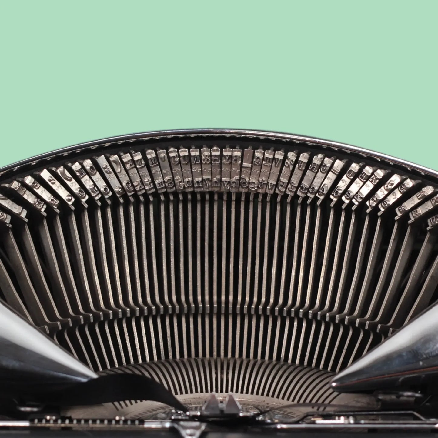 Hermes Baby Chrome-Plated, Vintage Manual Typewriter, Refurbished El Granero Typewriter.Company
