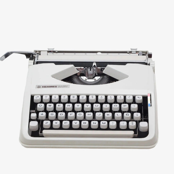 HERMES Baby Typewriter (タイプライター） Hermes Baby Grey Manual Typewriter, Vintage, Professionally