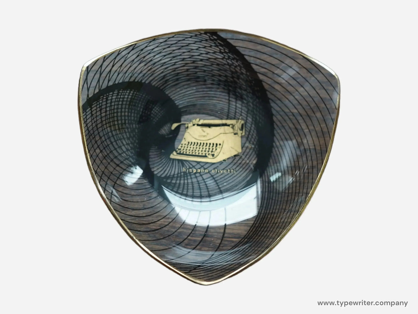 Hispano Olivetti Ashtray, Triangle, Lexicon 80, 1950s, Collector's Item - ElGranero Typewriter.Company
