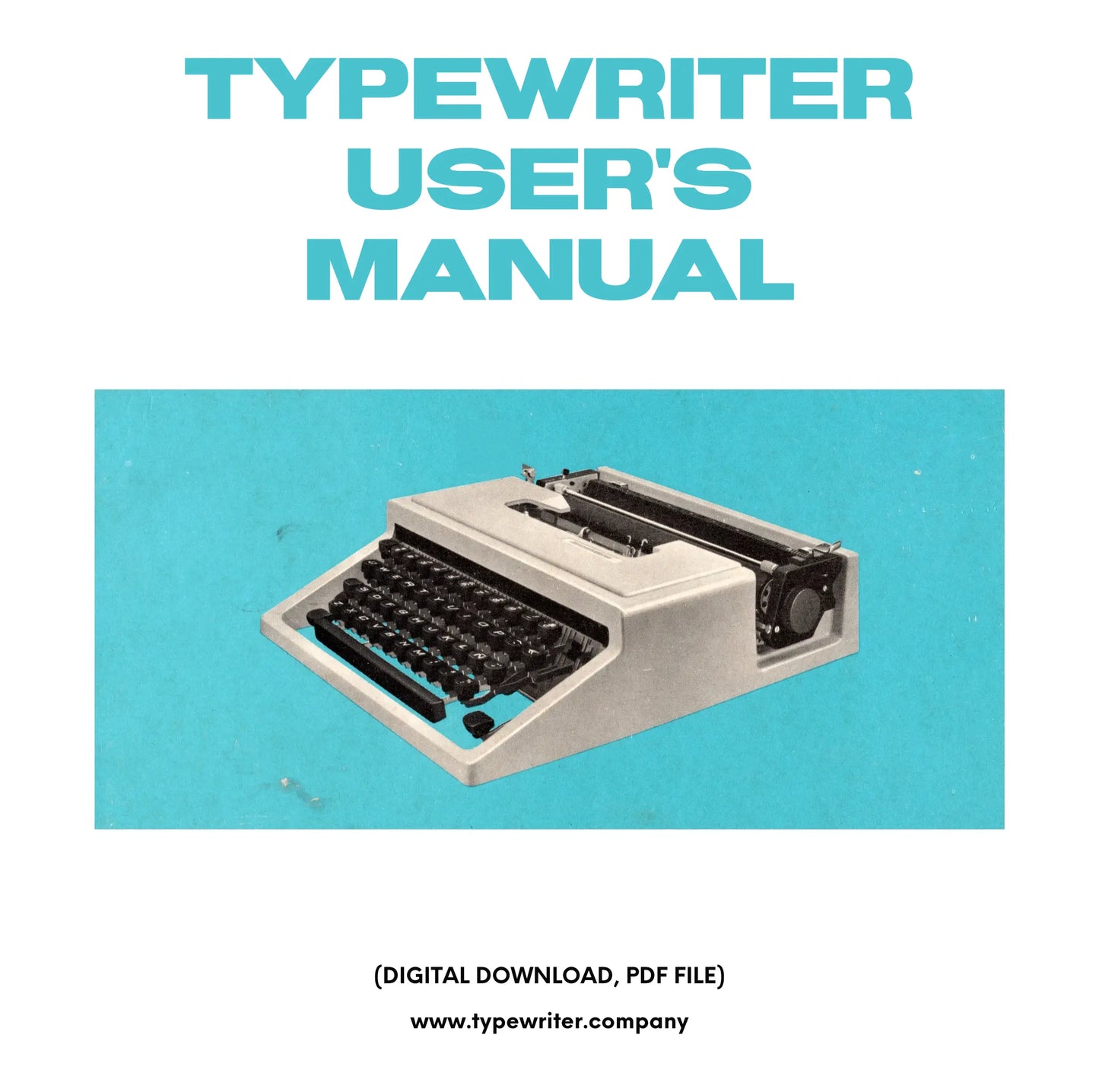 Instruction Manual for Vintage Typewriter Olivetti Dora PDF in Spanish El Granero Typewriter.Company
