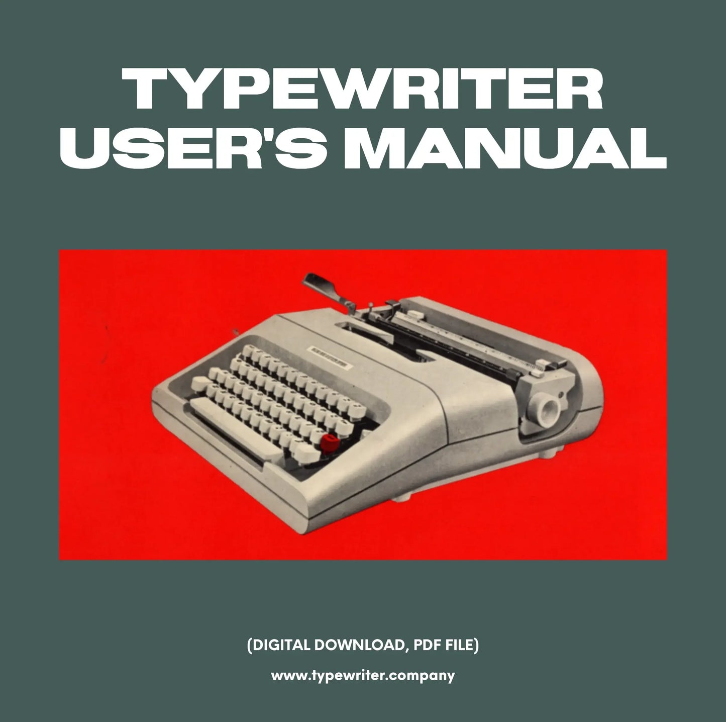 Instruction Manual for Vintage Typewriter Olivetti Lettera 35, PDF in Spanish - ElGranero Typewriter.Company