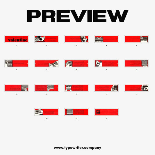 Instruction Manual for Vintage Typewriter Olivetti Valentine, PDF in Spanish - ElGranero Typewriter.Company