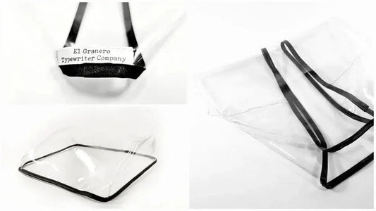 MEDIUM Typewriter Dust Cover for Olivetti Studio 44, Transparent - ElGranero Typewriter.Company