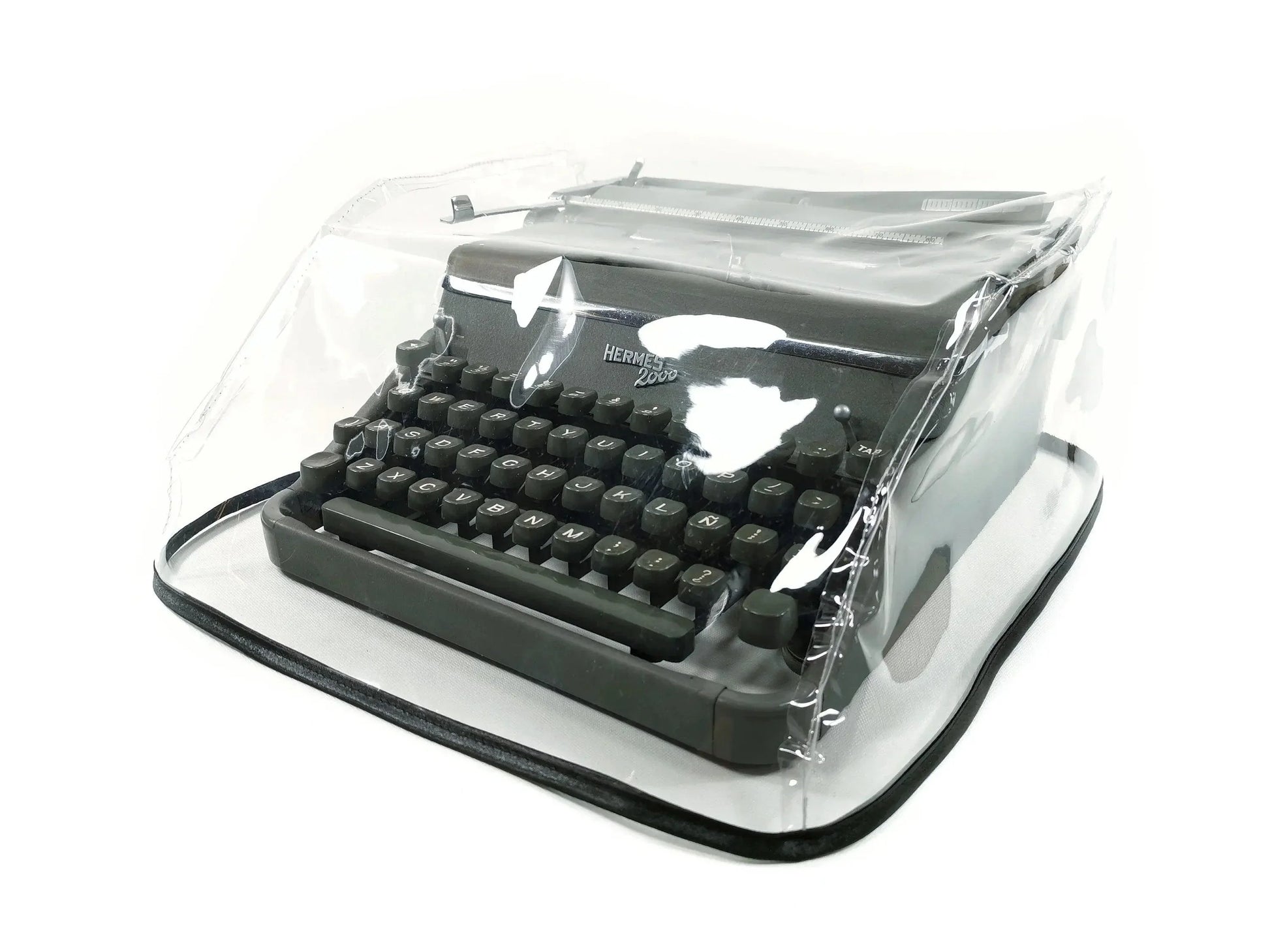 MEDIUM Typewriter Dust Cover for Hermes 2000, Transparent - ElGranero Typewriter.Company