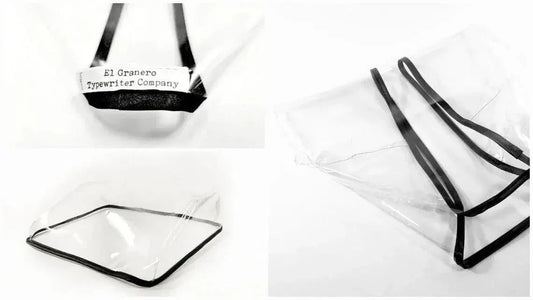 MEDIUM Transparent Typewriter Dust Cover for Underwood Typewriter - ElGranero Typewriter.Company