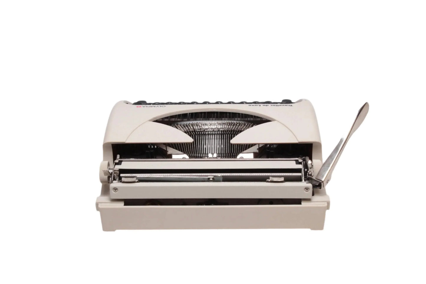 Olympia Traveller Beige, Vintage Manual Typewriter, Restored - ElGranero Typewriter.Company