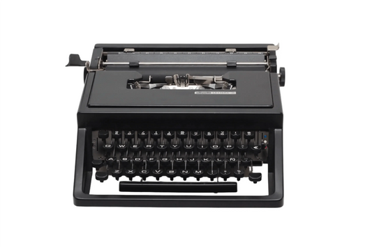 Olivetti Dora, Black Portable Manual Vintage Typewriter, Restored - ElGranero Typewriter.Company