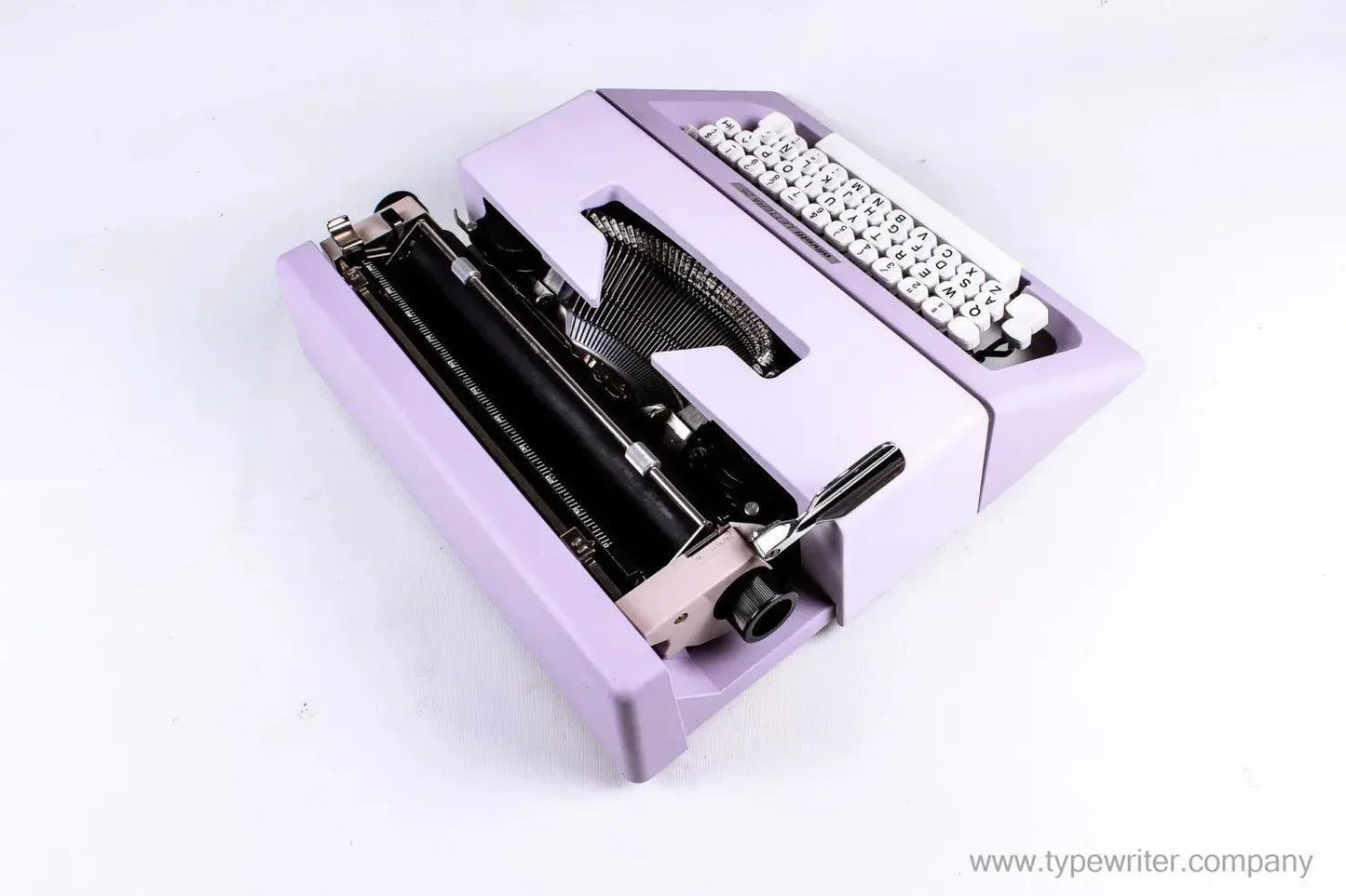 Olivetti Lettera 25 Lilac, Vintage Manual Typewriter, Refurbished - ElGranero Typewriter.Company