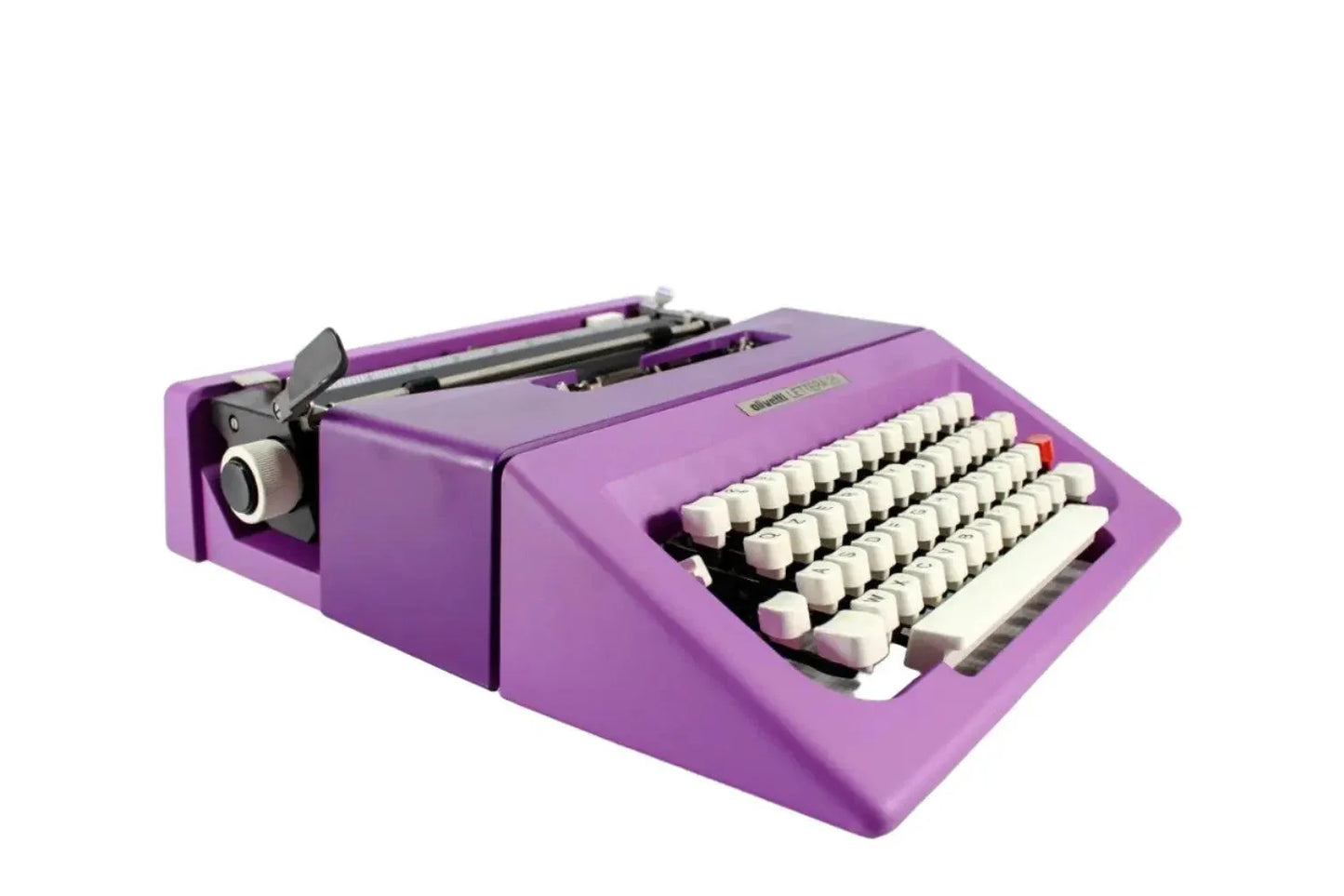 Olivetti Lettera 25 Violet, Vintage Manual Typewriter, Refurbished - ElGranero Typewriter.Company