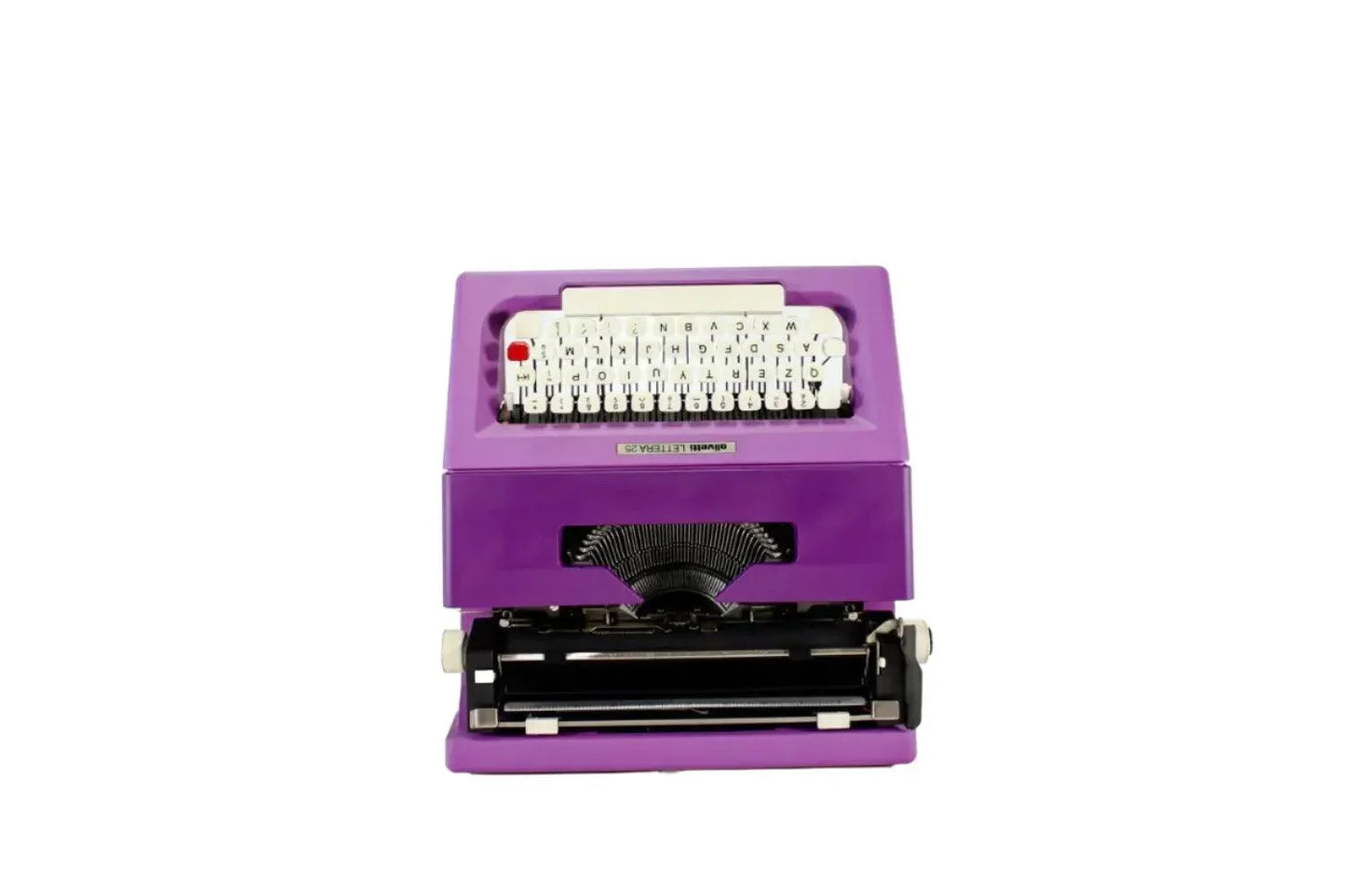 Olivetti Lettera 25 Violet, Vintage Manual Typewriter, Refurbished - ElGranero Typewriter.Company