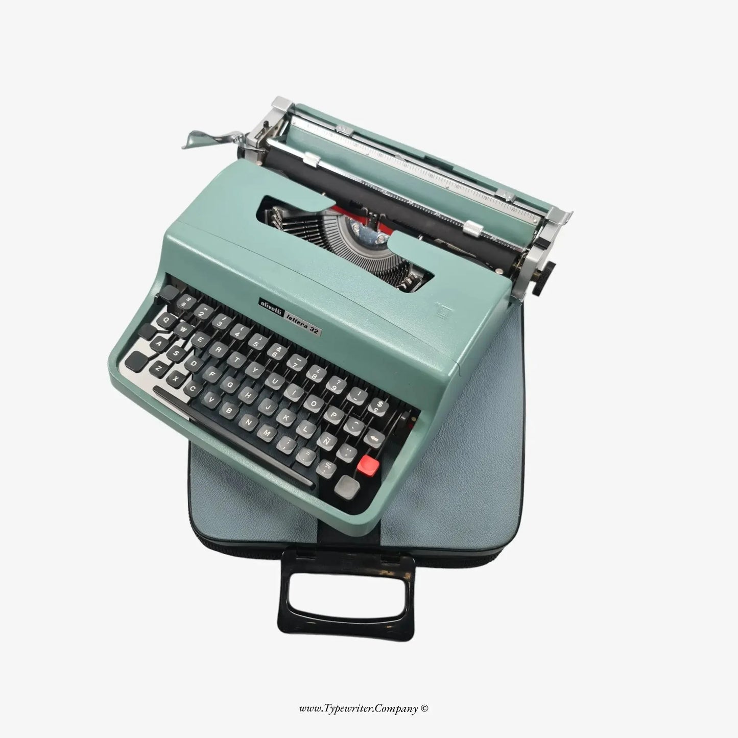 Olivetti Lettera 32 Typewriter with Accessories, Vintage Manual QWERTY - ElGranero Typewriter.Company