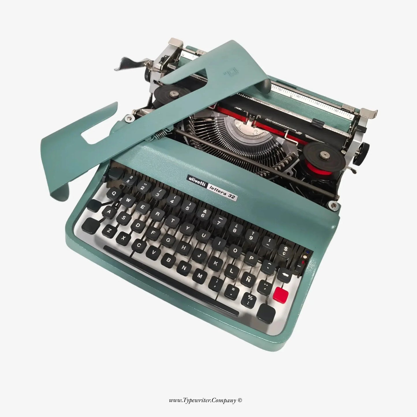 Olivetti Lettera 32 Typewriter with Accessories, Vintage Manual QWERTY - ElGranero Typewriter.Company