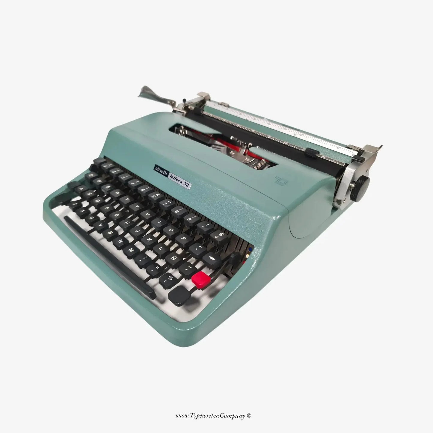 Olivetti Lettera 32 Typewriter with Accessories, Vintage Manual QWERTY - ElGranero Typewriter.Company