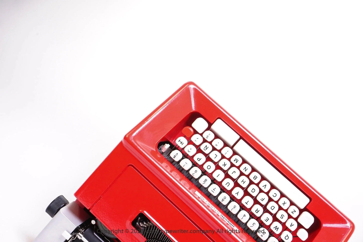 Olivetti Studio 46 Pro Red, Vintage Manual Typewriter, Refurbished - ElGranero Typewriter.Company