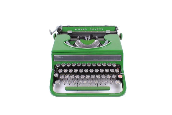 Olivetti Studio 46(42) Glossy Green Vintage Typewriter