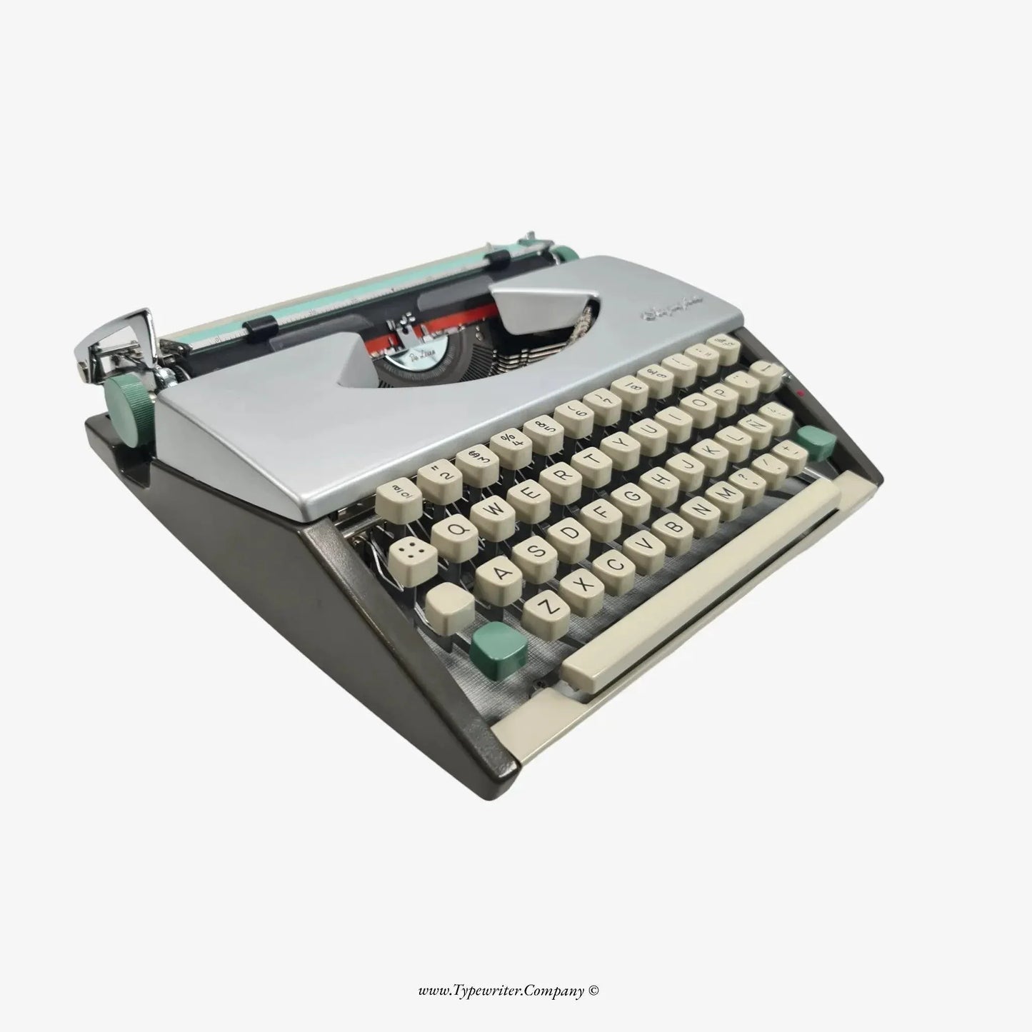 Olympia SF Typewriter, Silver, QWERTY Keyboard, Refurbished - ElGranero Typewriter.Company