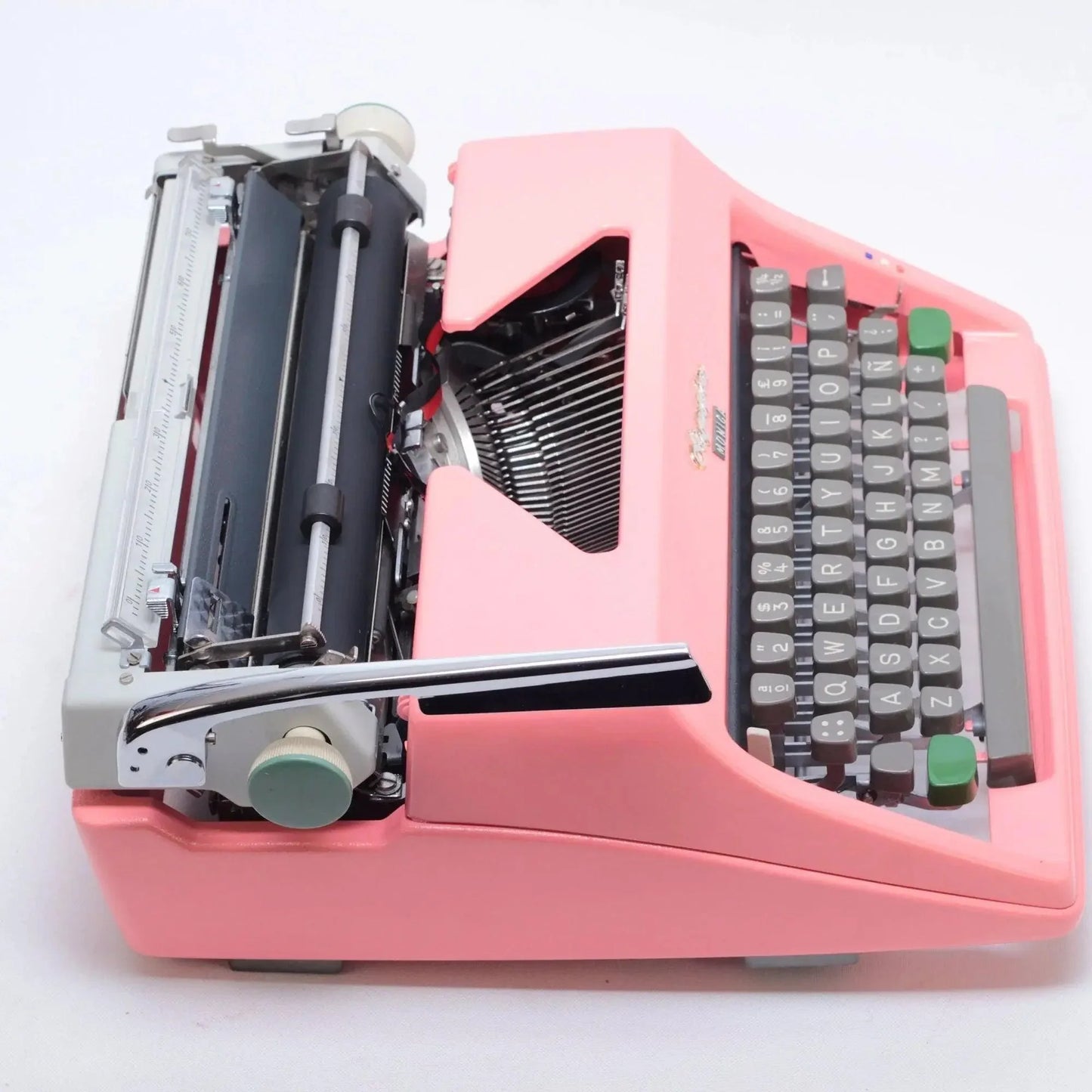 SOLD! Olympia SM Pink, Vintage Manual Typewriter, Refurbished - ElGranero Typewriter.Company
