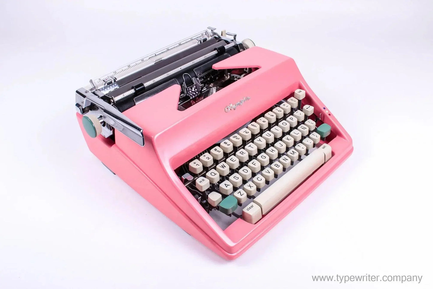 SOLD! Olympia SM Pink, Vintage Manual Typewriter, Restored - ElGranero Typewriter.Company