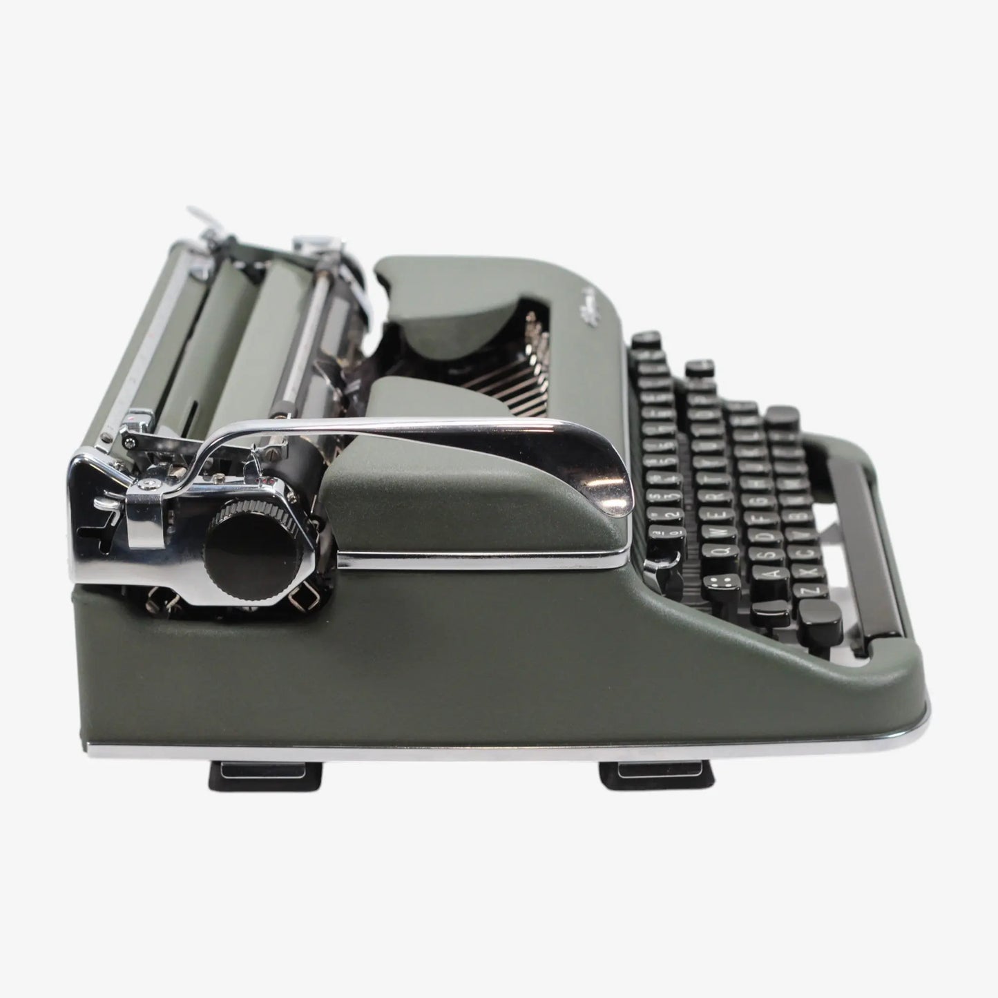 Olympia SM 3 De Luxe, Green Vintage Manual Typewriter, Restored - ElGranero Typewriter.Company