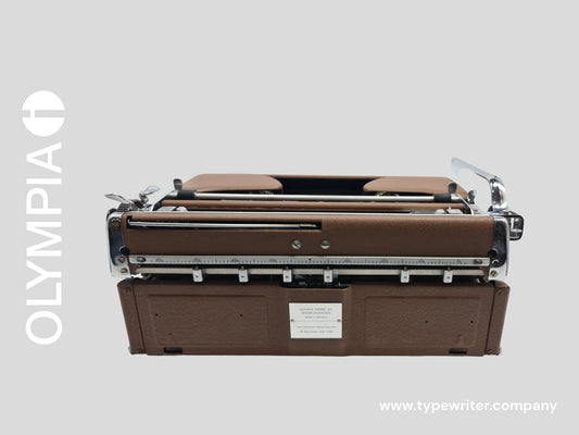 SOLD! Olympia SM2 Brown, Vintage Manual Typewriter, Restored - ElGranero Typewriter.Company