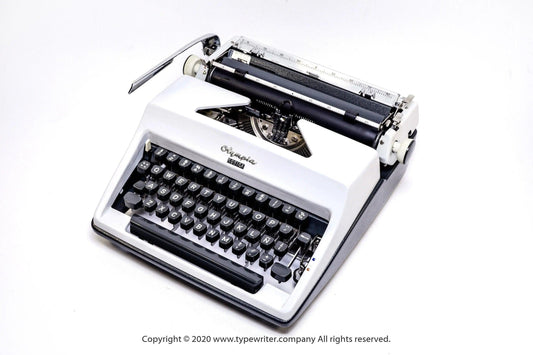 SOLD! Olympia SM White, Vintage Manual Typewriter, Restored - ElGranero Typewriter.Company