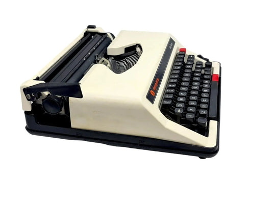 Olympiette Deluxe White, Vintage Manual Typewriter, Restored - ElGranero Typewriter.Company