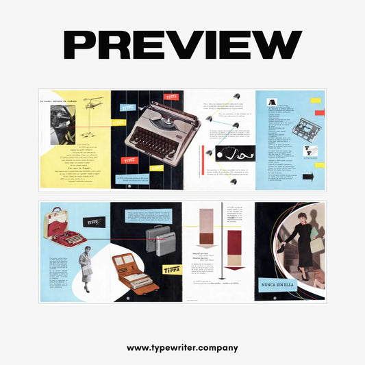 Original Vintage Ad for Typewriter Tippa, PDF in Spanish - ElGranero Typewriter.Company