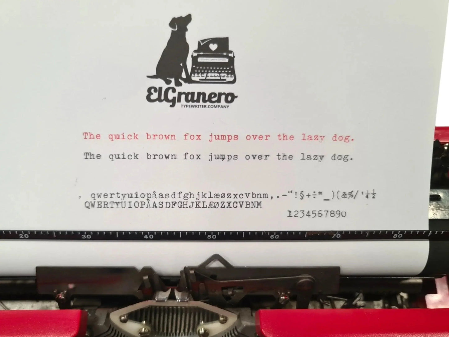 SOLD! Rover (Olympiette), Red Manual Vintage Typewriter, Serviced - ElGranero Typewriter.Company