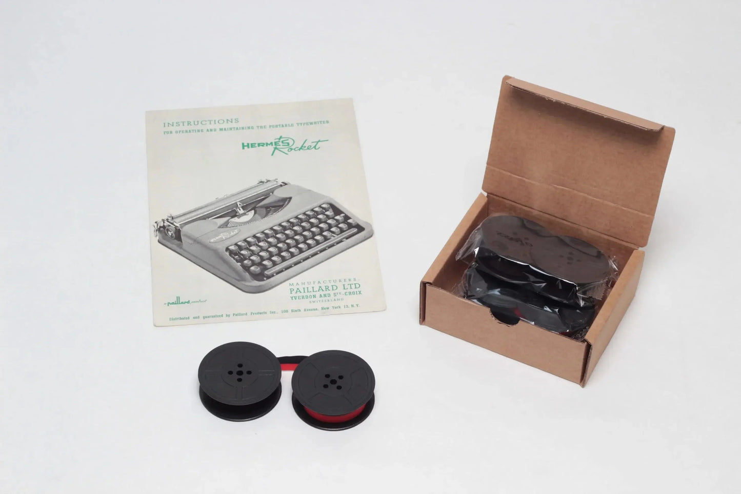New Universal Typewriter Ink Ribbon for Hermes Rocket/Baby (1930s-50s editions) - ElGranero Typewriter.Company