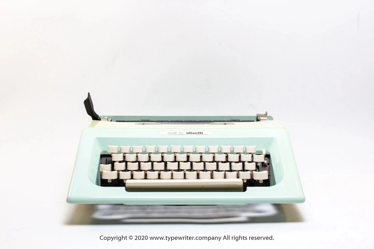 Olivetti Lettera 25 Mint Green, Vintage, Manual, Refurbished - ElGranero Typewriter.Company