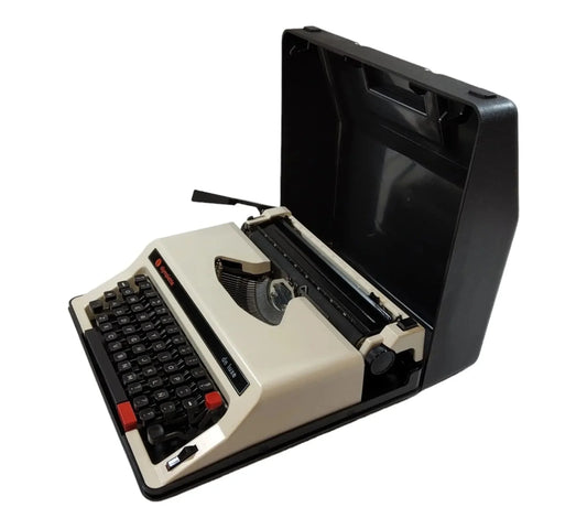 Olympiette DeLuxe, Gray Manual Vintage Typewriter, Serviced - ElGranero Typewriter.Company