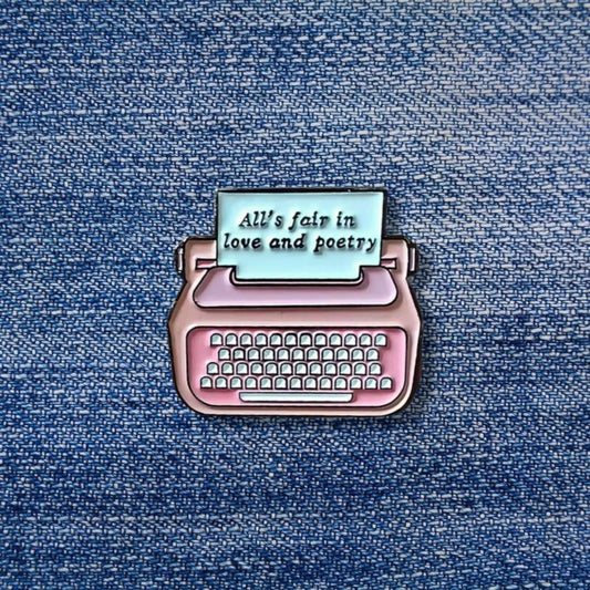 Vintage Enamel Pin - Gift for Writer - Souvenir - Typewriter Pins ElGranero Typewriter.Company
