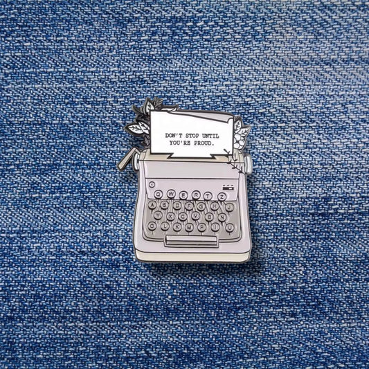 Vintage Typewriter Enamel Pin - Gift for Writer - Souvenir - Typewriter Pin ElGranero Typewriter.Company