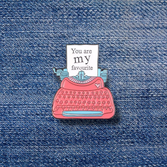 Vintage Typewriter Enamel Pin - Gift for Writer - Souvenir - Typewriter Pin ElGranero Typewriter.Company