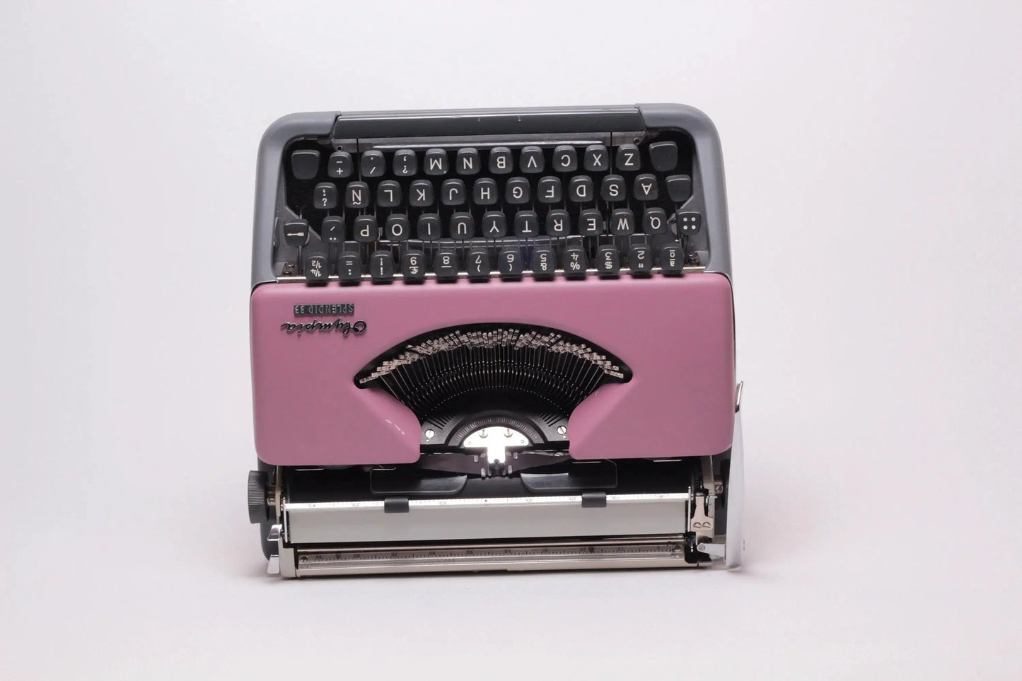 SOLD! Olympia Splendid Violet, Vintage Manual Typewriter, Refurbished - ElGranero Typewriter.Company
